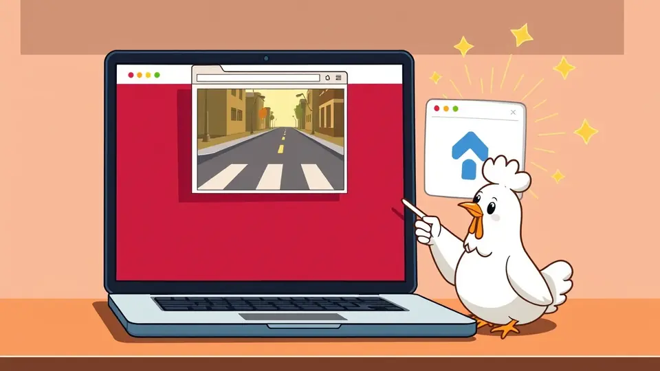 Demo ufficiale Chicken Road 2 in una nuova scheda: laptop con una seconda finestra del browser che si apre
