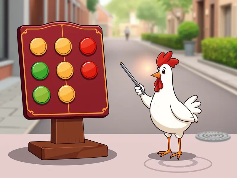 Valutazione pro e contro di Chicken Road 2 per chi gioca dall'Italia: lavagna divisa in due colonne con gettoni verdi e rossi